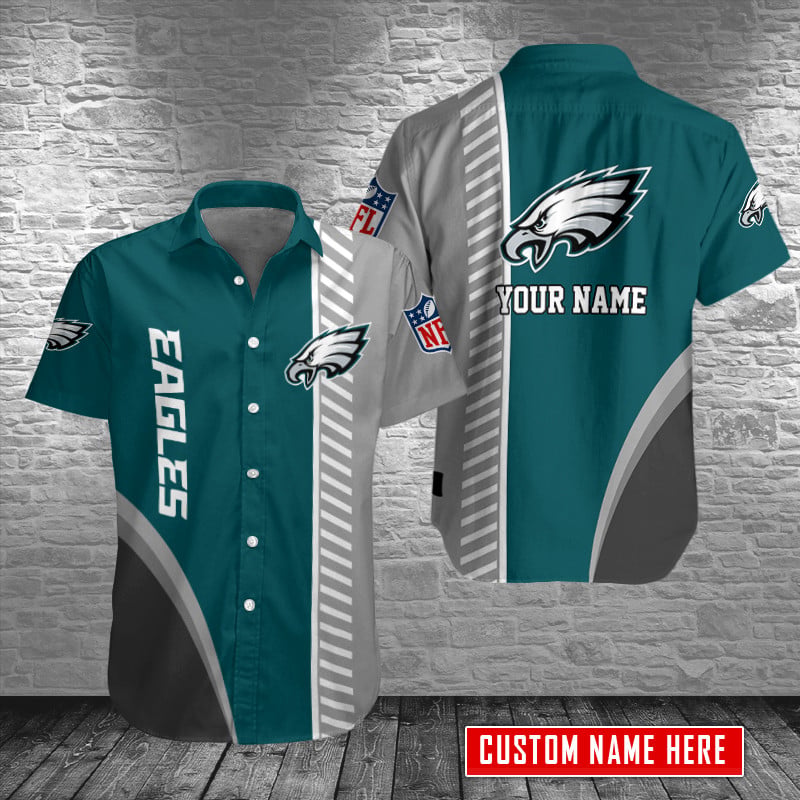 Philadelphia Eagles Personalized Button Shirt AZCBS081