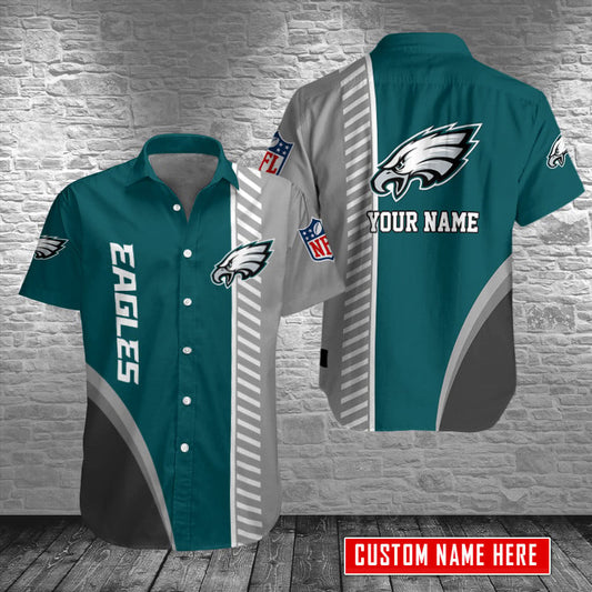 Philadelphia Eagles Personalized Button Shirt AZCBS081