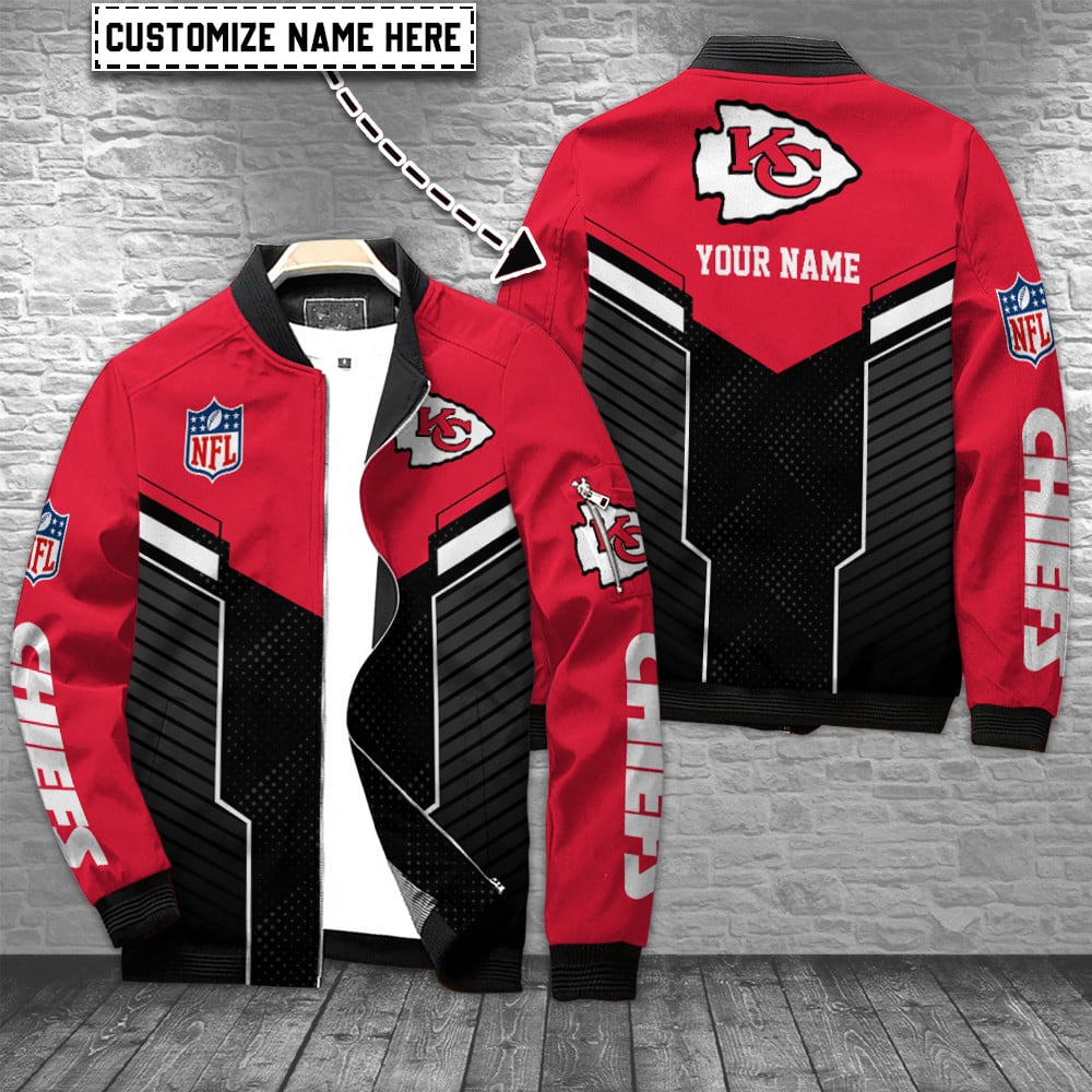 Kansas City Chiefs Personalized Bomber Jacket AZCBJ147