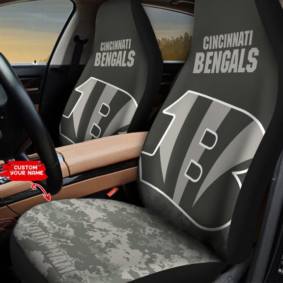 Cincinnati Bengals Personalized Car Seat Covers BGCSC736