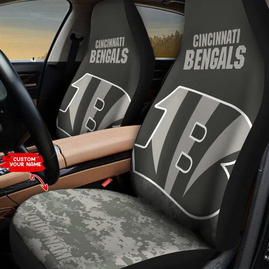 Cincinnati Bengals Personalized Car Seat Covers BGCSC736