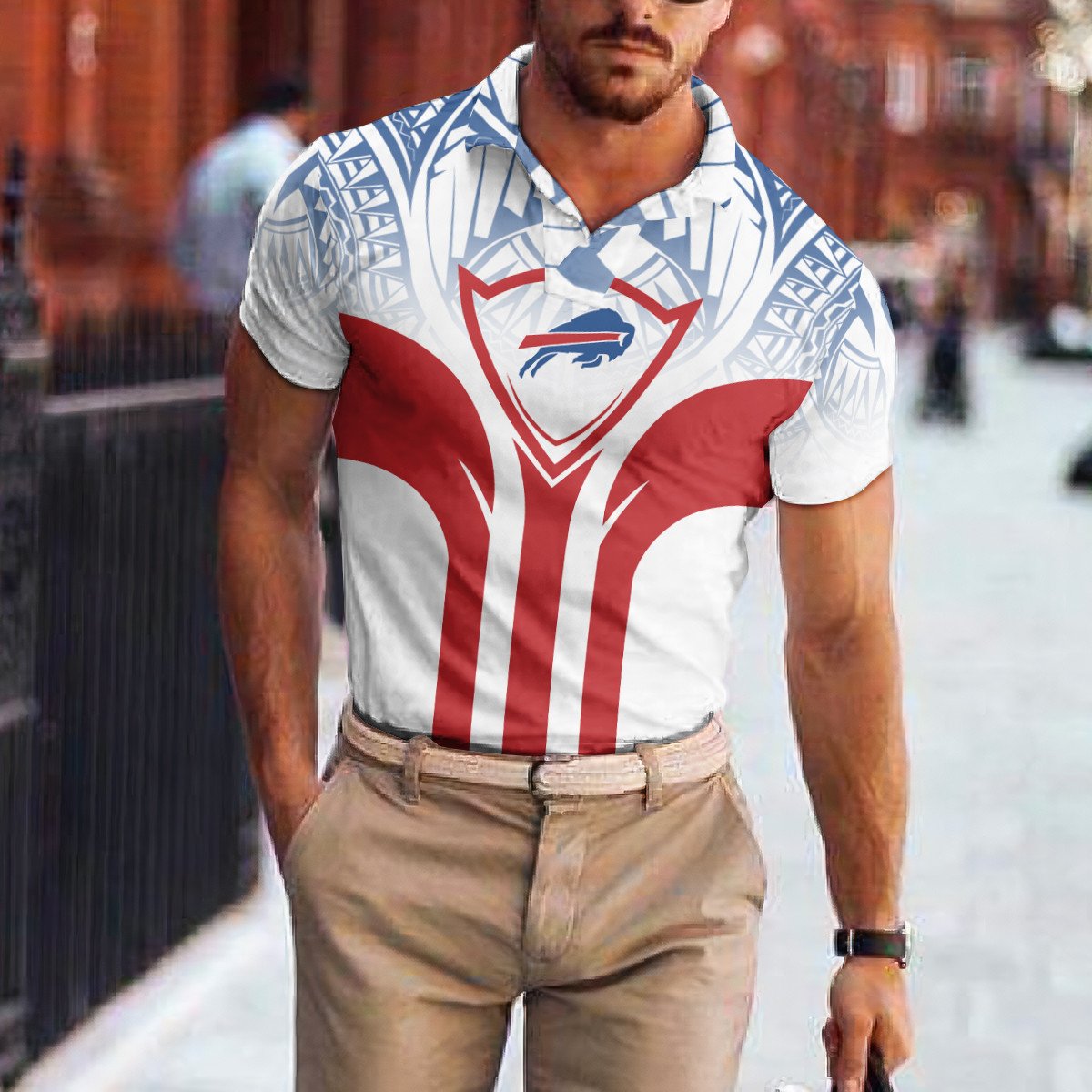 Buffalo Bills Polo T-shirt BGPLS092