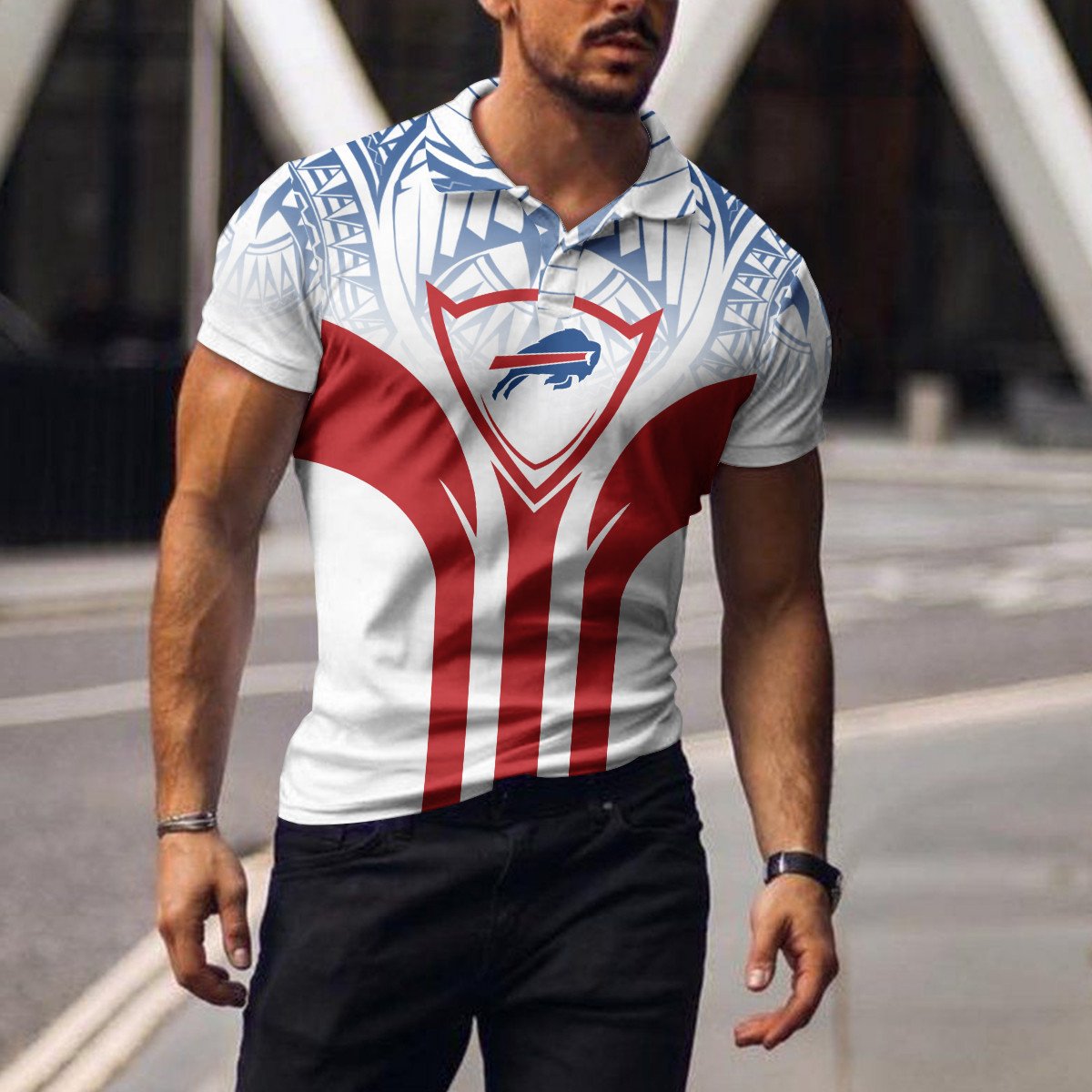 Buffalo Bills Polo T-shirt BGPLS092