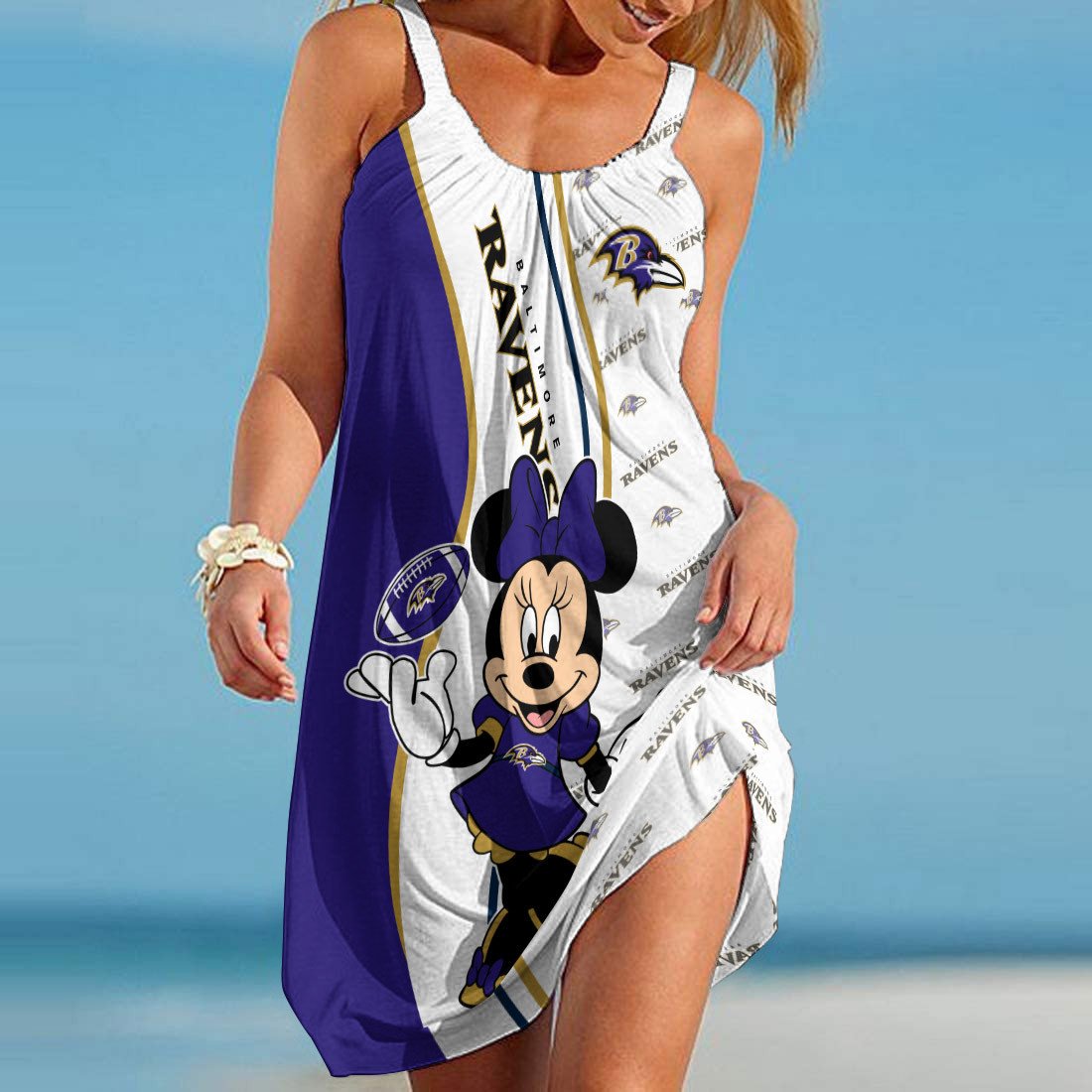 Baltimore Ravens Beach Dress BGSLLBD605