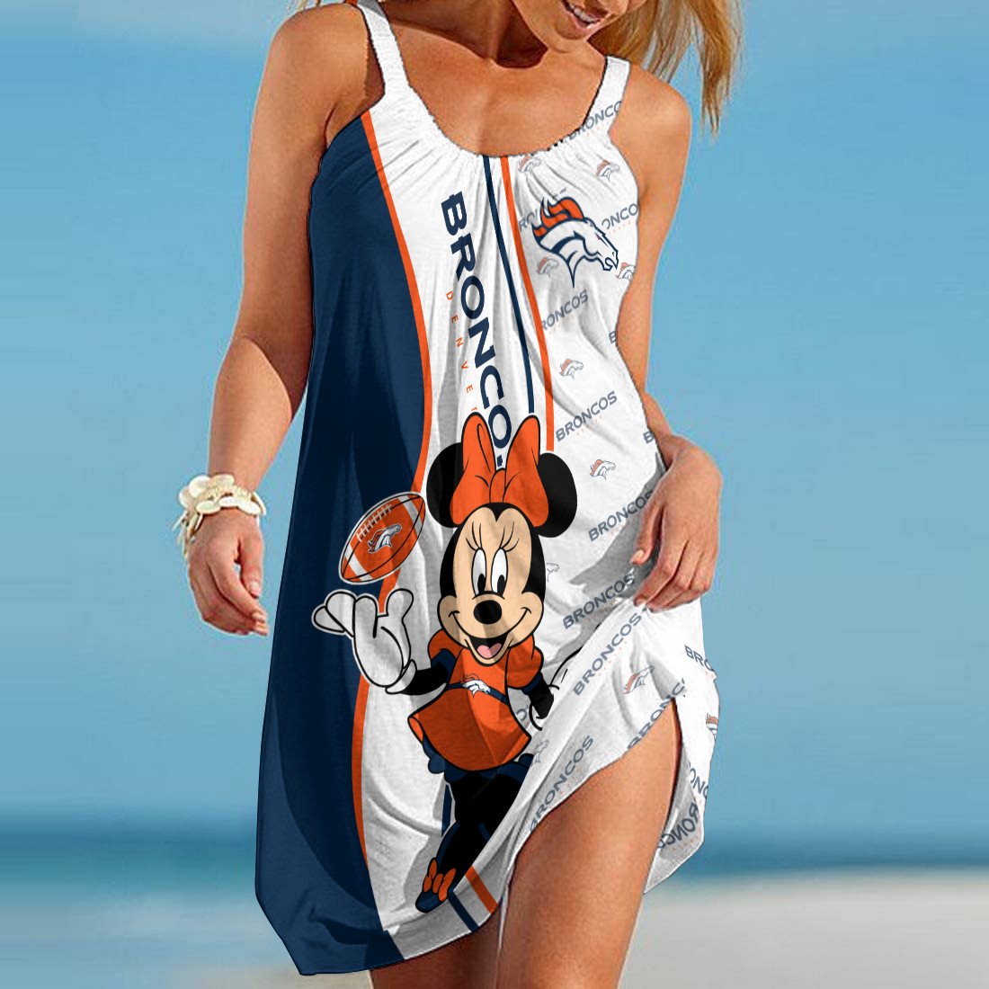 Denver Broncos Beach Dress BGSLLBD604