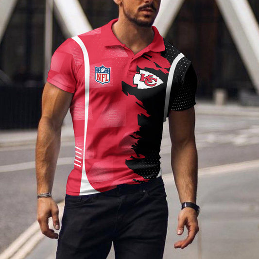Kansas City Chiefs Polo T-shirt BGPLS097