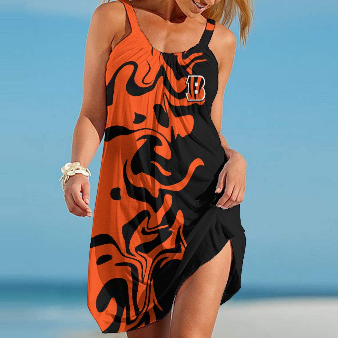 Cincinnati Bengals Beach Dress BGSLLBD625