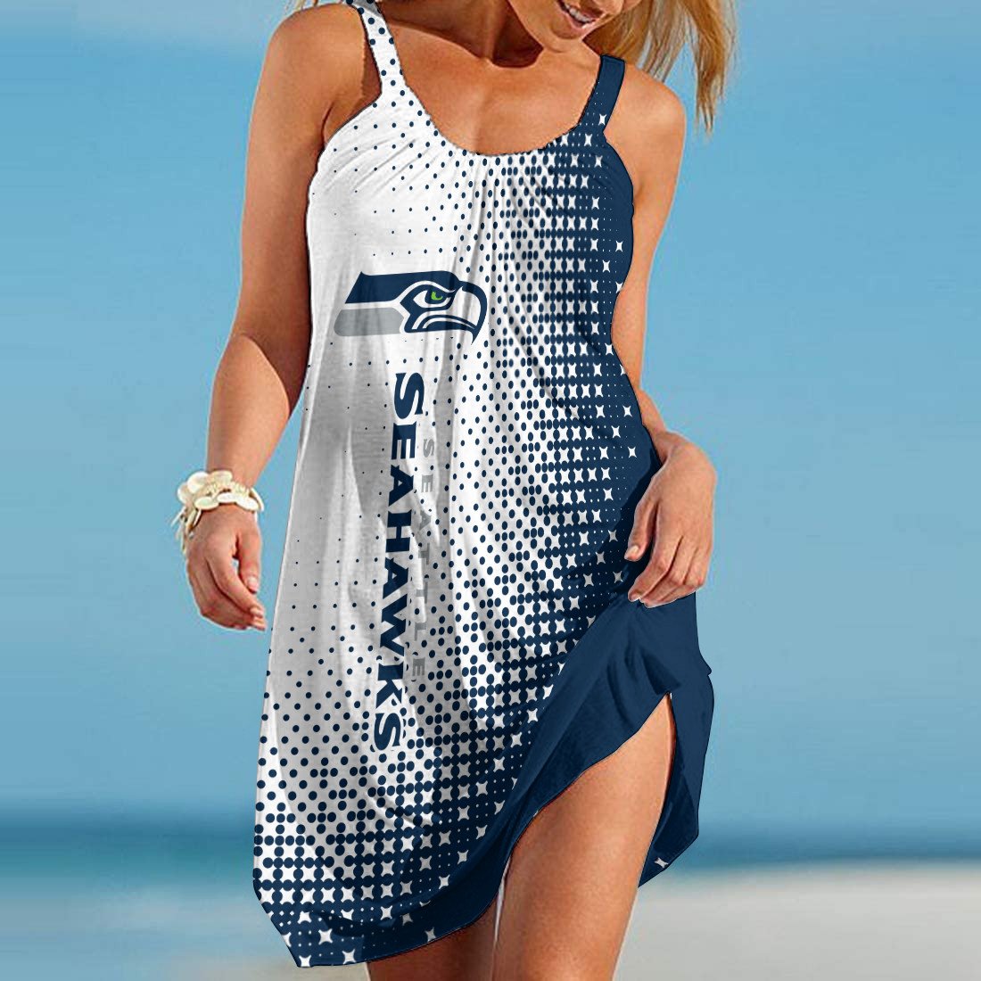 Seattle Seahawks Beach Dress BGSLLBD621