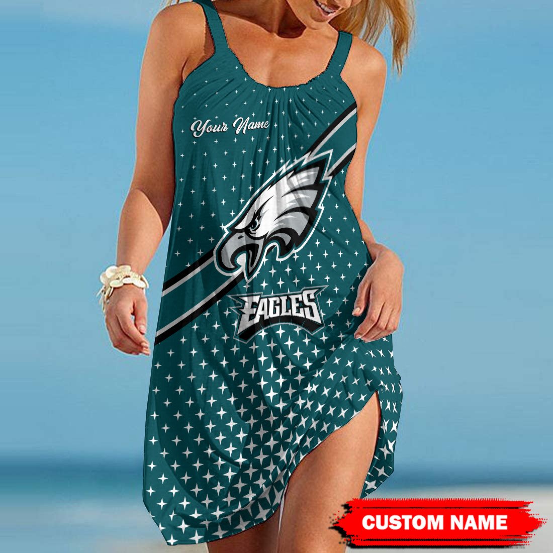 Philadelphia Eagles Beach Dress BGSLLBD618
