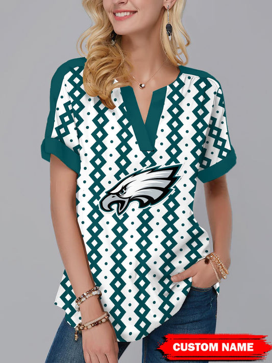 Buffalo Bills Personalized Fashion Short Sleeve V-Neck Shirt AZSSV208