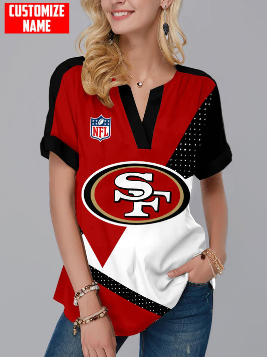 Buffalo Bills Personalized Fashion Short Sleeve V-Neck Shirt AZSSV239