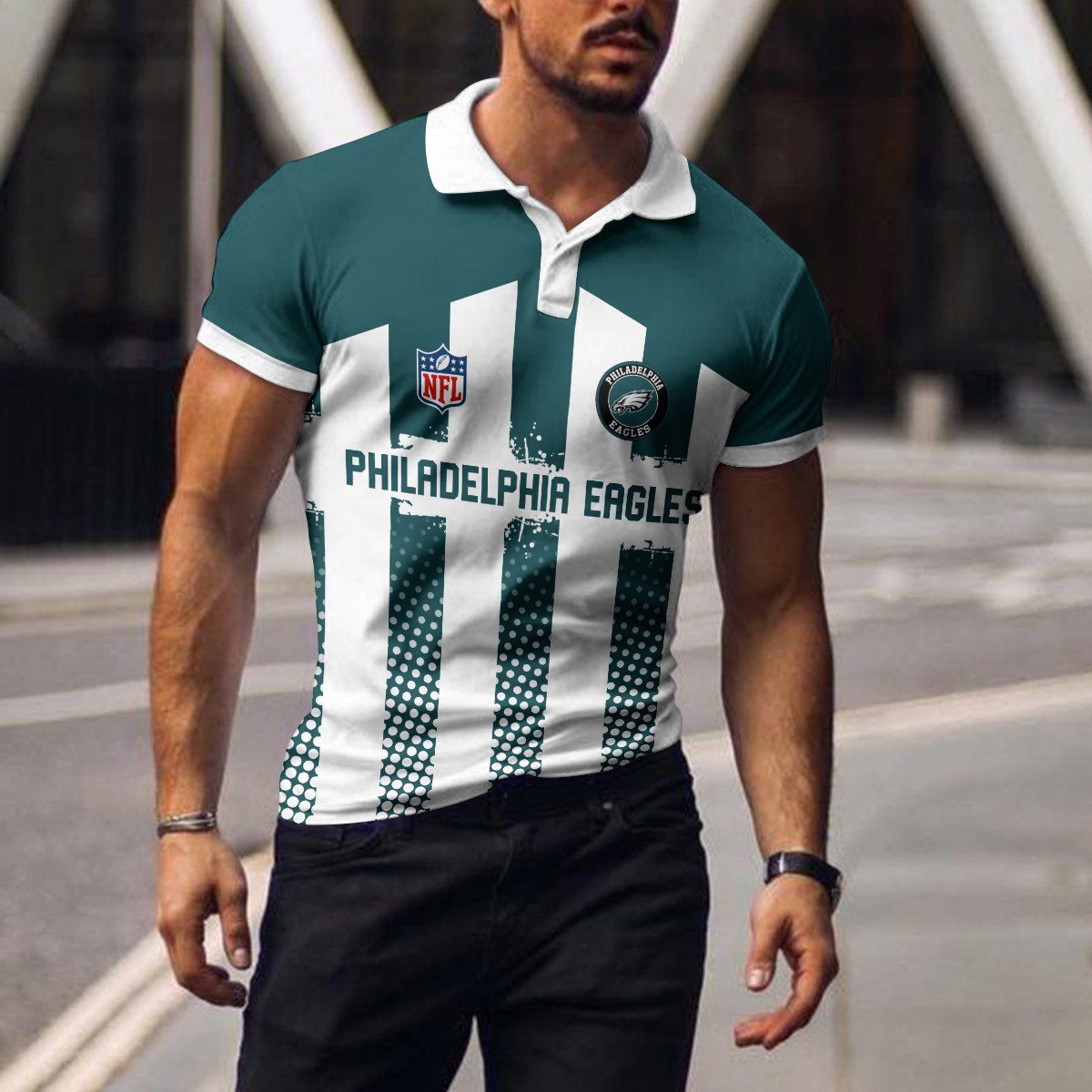 Philadelphia Eagles Polo T-shirt BGPLS119
