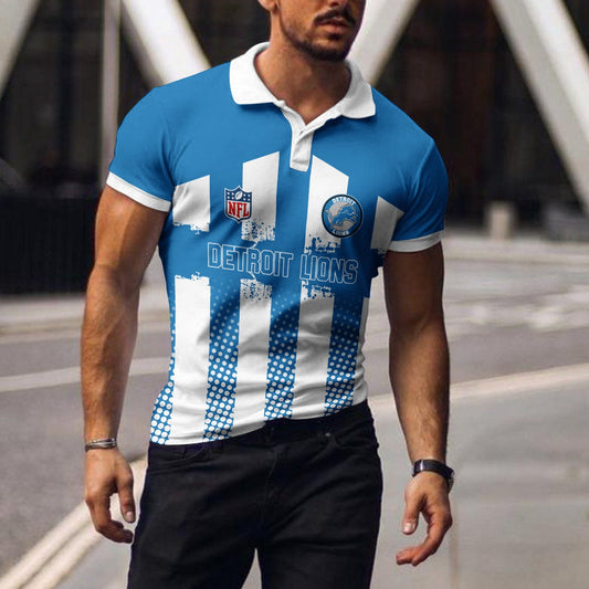 Detroit Lions Polo T-shirt BGPLS117