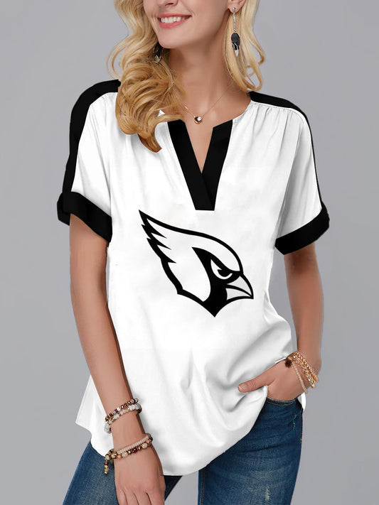 Arizona Cardinals Fashion Short Sleeve V-Neck Shirt AZSSV191