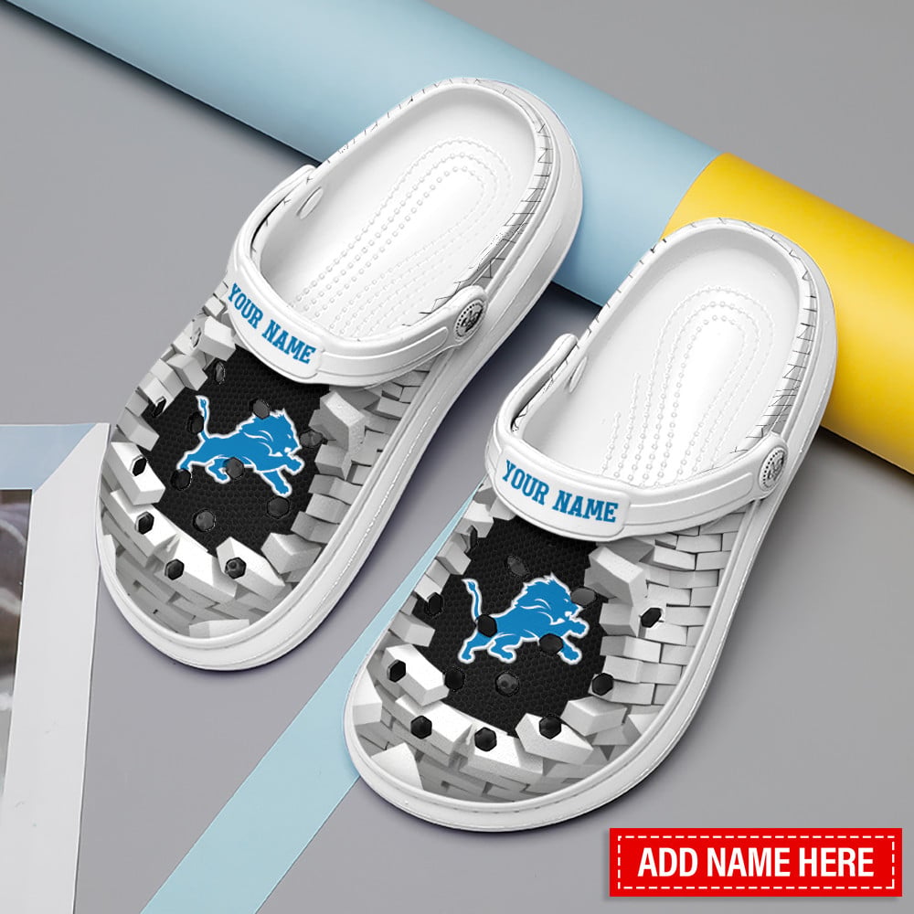 Detroit Lions Personalized Limited Clog BGCR391