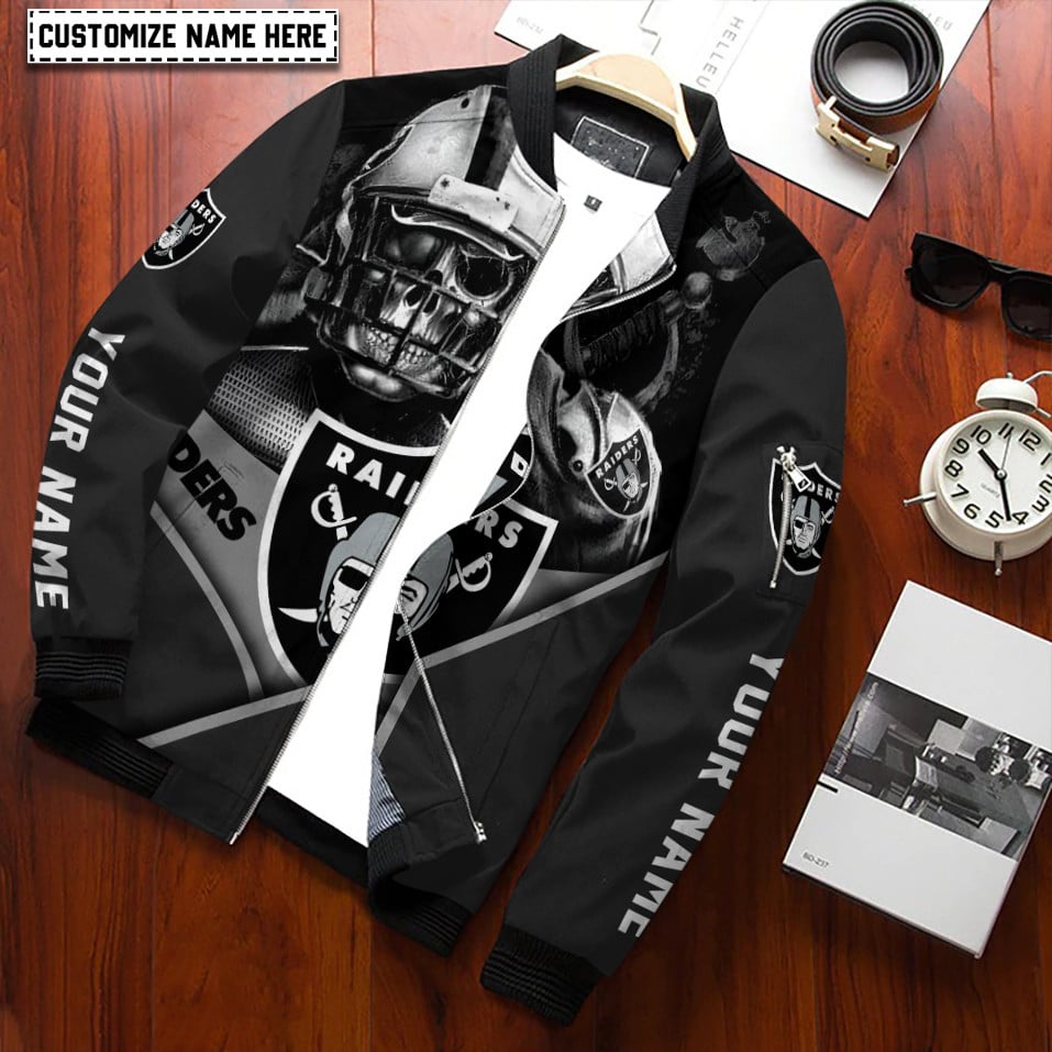 Las Vegas Raiders Personalized Bomber Jacket AZCBJ151