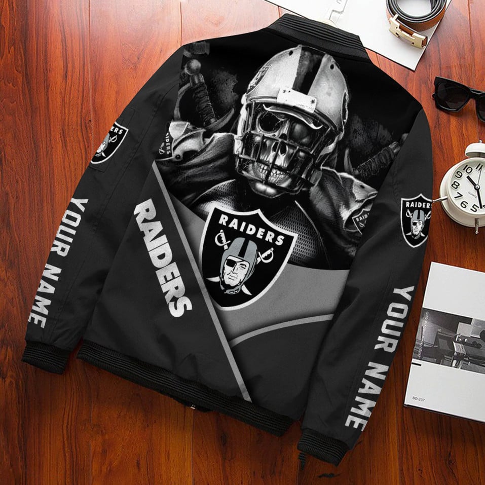 Las Vegas Raiders Personalized Bomber Jacket AZCBJ151