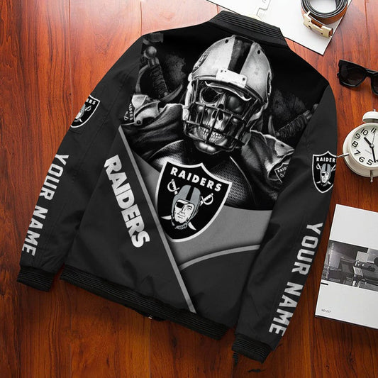 Las Vegas Raiders Personalized Bomber Jacket AZCBJ151