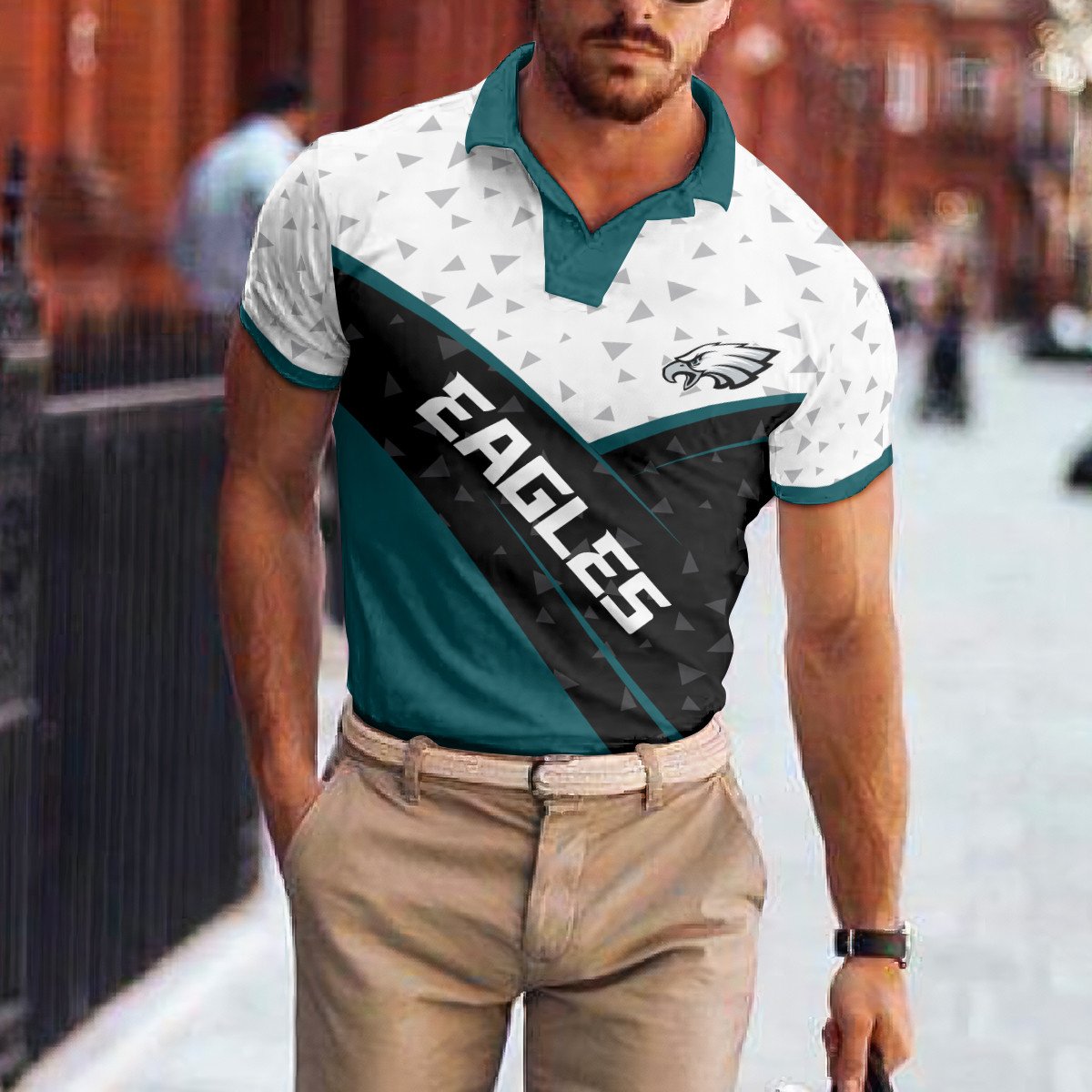 Philadelphia Eagles Polo T-shirt BGPLS125