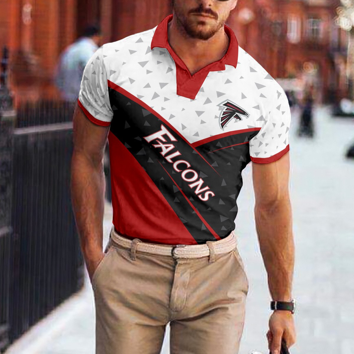 Atlanta Falcons Polo T-shirt BGPLS123