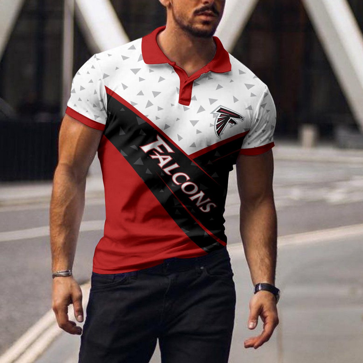Atlanta Falcons Polo T-shirt BGPLS123