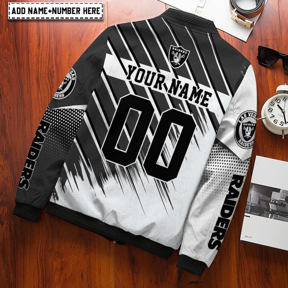 Las Vegas Raiders Personalized Bomber Jacket AZCBJ156