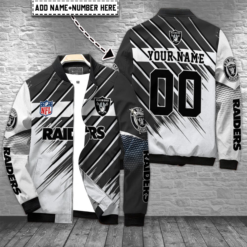 Las Vegas Raiders Personalized Bomber Jacket AZCBJ156