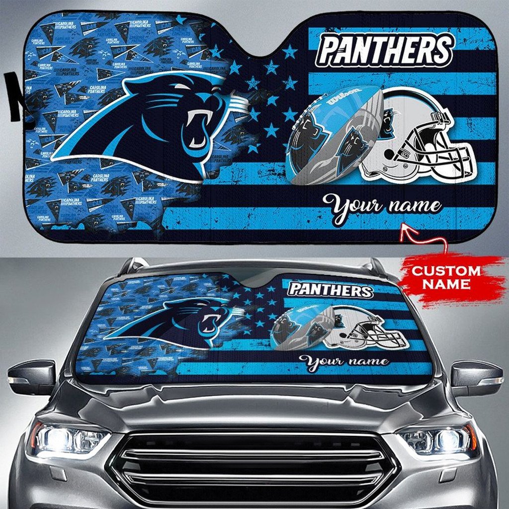 Carolina Panthers Personalized Auto Sun Shade BGAUSS255