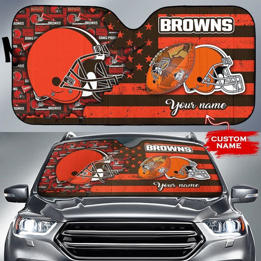 Cleveland Browns Personalized Auto Sun Shade BGAUSS258