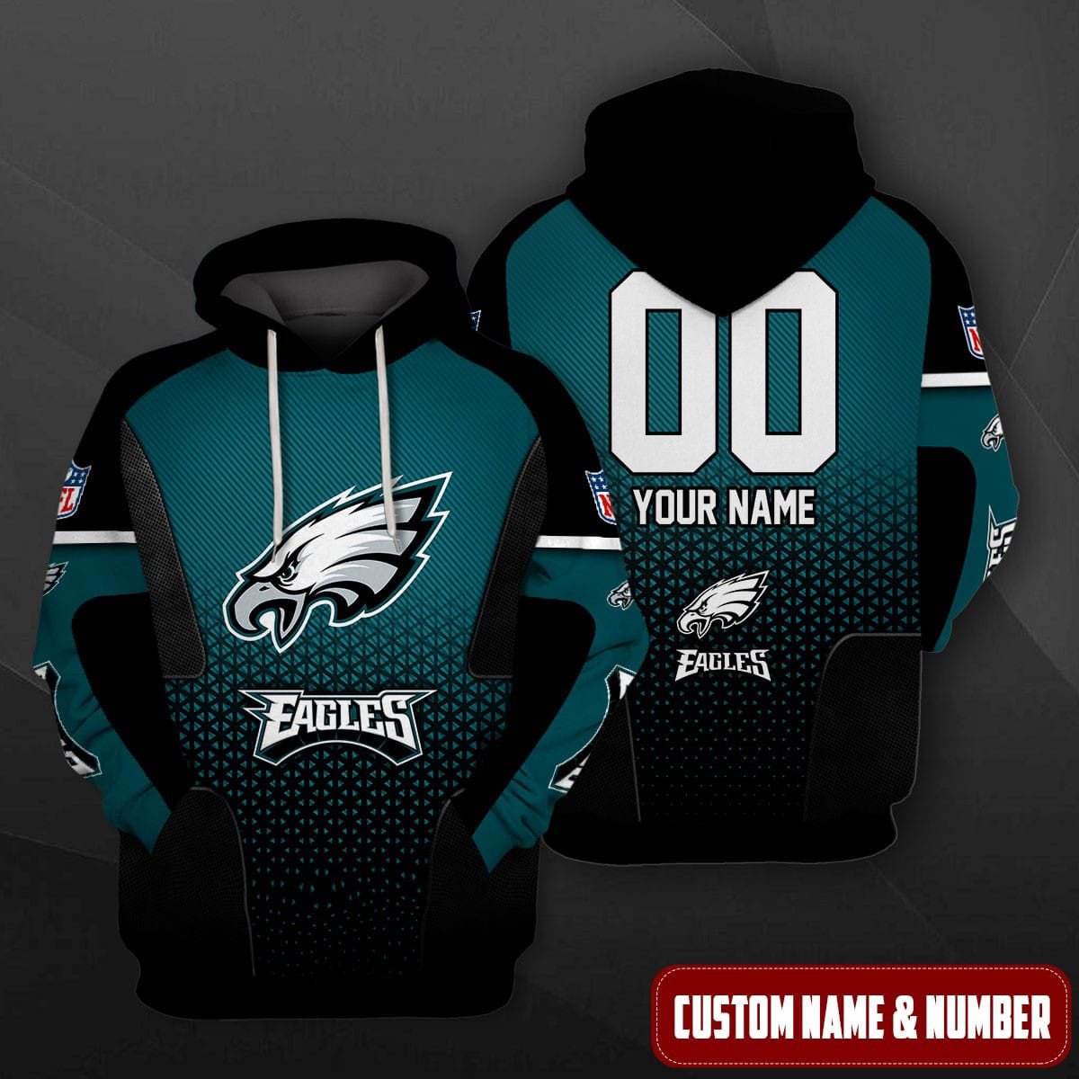 Philadelphia Eagles Personalized Hoodie AZCHD529