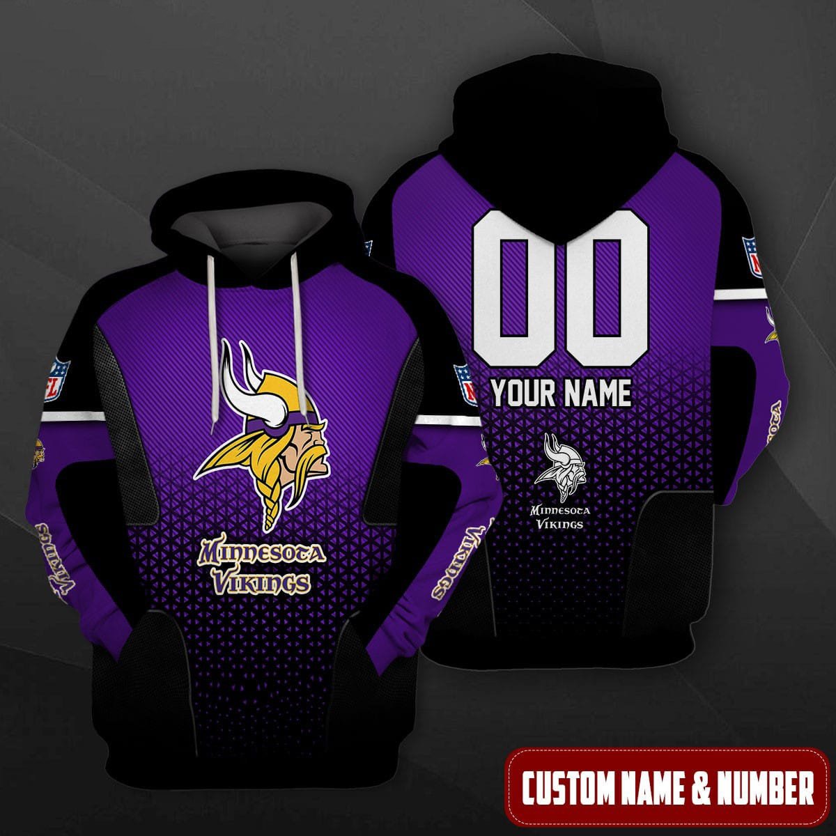 Minnesota Vikings Personalized Hoodie AZCHD524