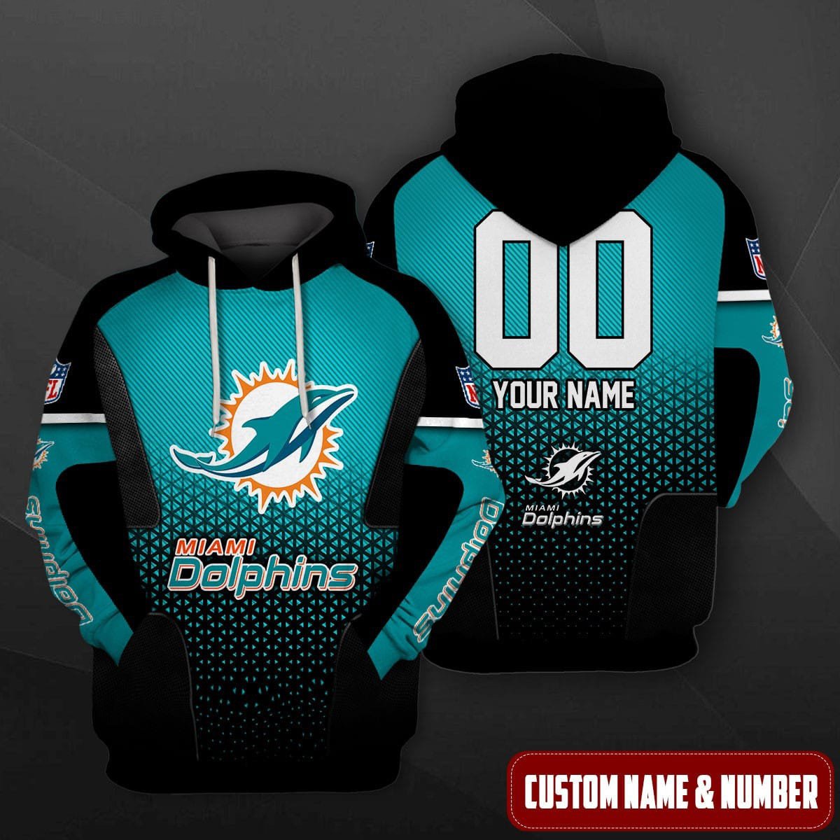 Miami Dolphins Personalized Hoodie AZCHD523