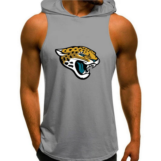Jacksonville Jaguars Man Gym-Sport Hoodie Vest BGMGSH021