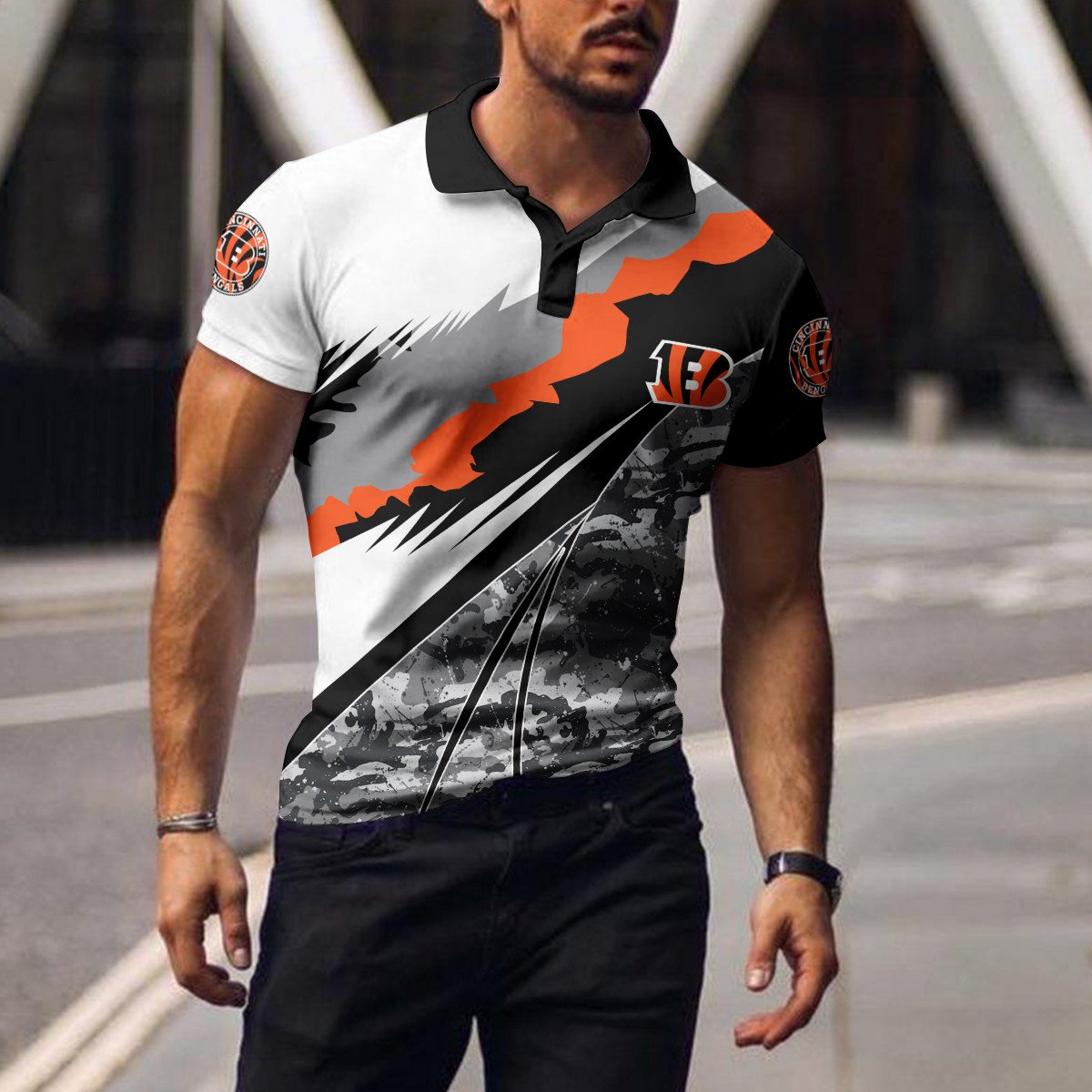 Cincinnati Bengals Polo T-shirt BGPLS135