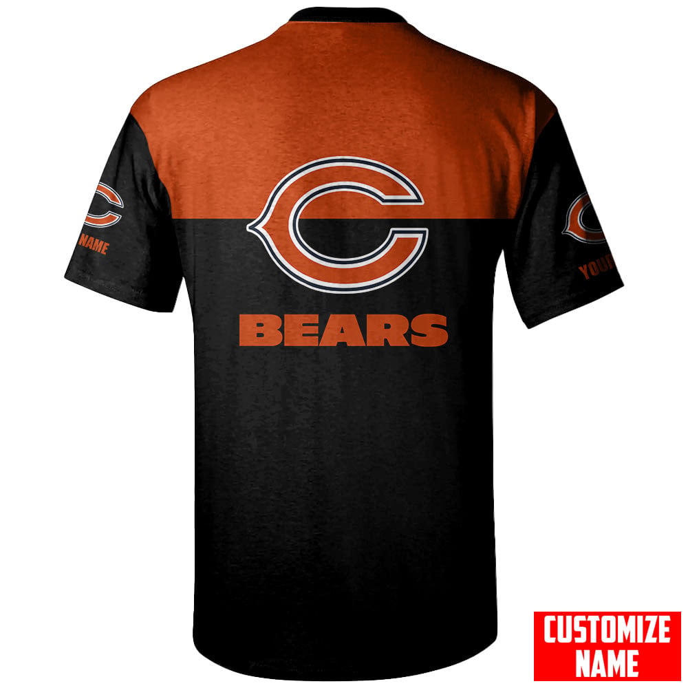 Chicago Bears Personalized Unisex T-Shirt Gift For Sport Fans AZTS008