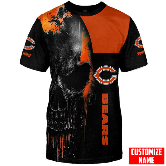 Chicago Bears Personalized Unisex T-Shirt Gift For Sport Fans AZTS008