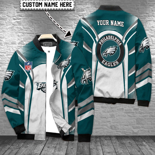 Philadelphia Eagles Personalized Bomber Jacket AZCBJ166