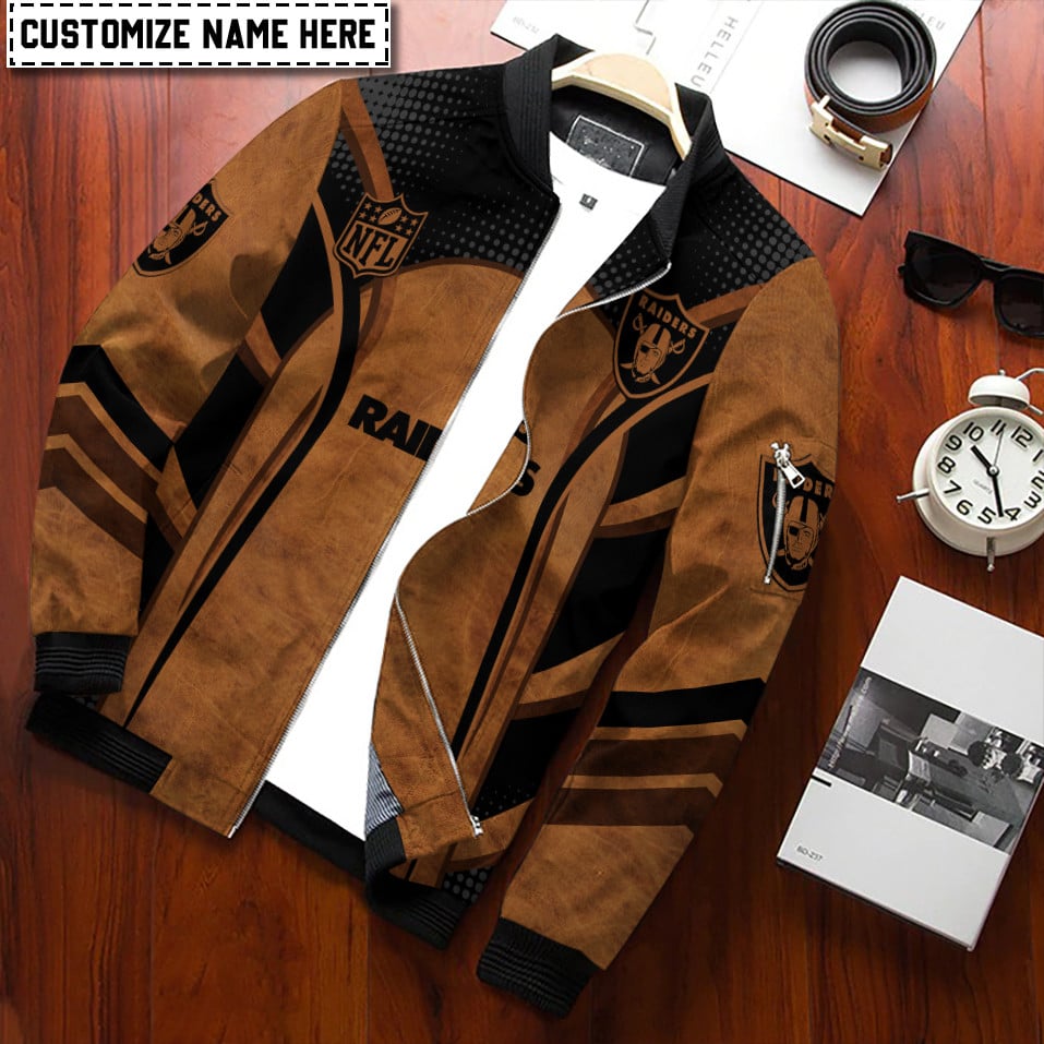 Las Vegas Raiders Personalized Bomber Jacket AZCBJ165