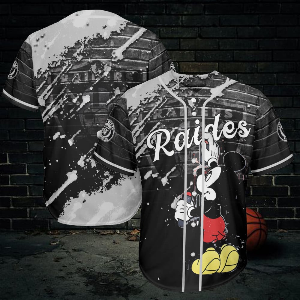 Las Vegas Raiders Baseball Jersey AZCBJS368
