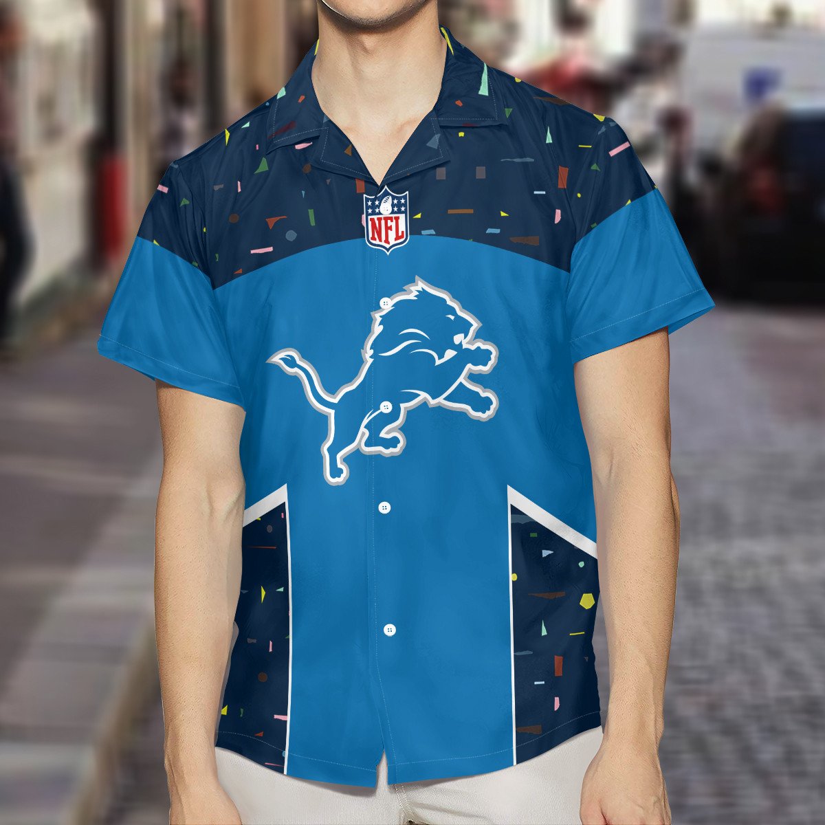 Detroit Lions Summer Hawaiian Shirt AZHWS362