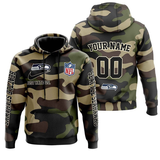 Seattle Seahawks Personalized Hoodie AZCHD861