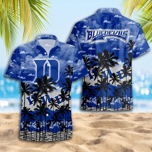 Duke Blue Devils Summer Hawaiian Shirt AZHWS387