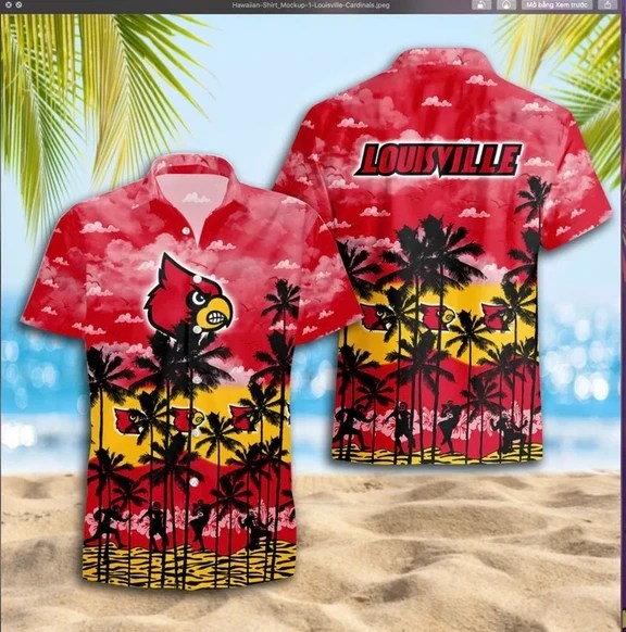 Louisville Cardinals Summer Hawaiian Shirt AZHWS406