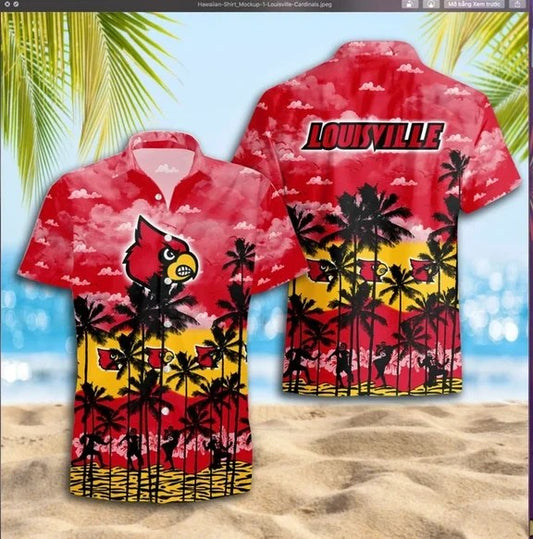 Louisville Cardinals Summer Hawaiian Shirt AZHWS406