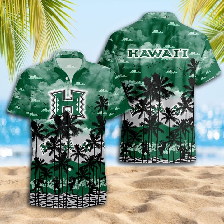 Hawaii Rainbow Warriors Summer Hawaiian Shirt AZHWS394