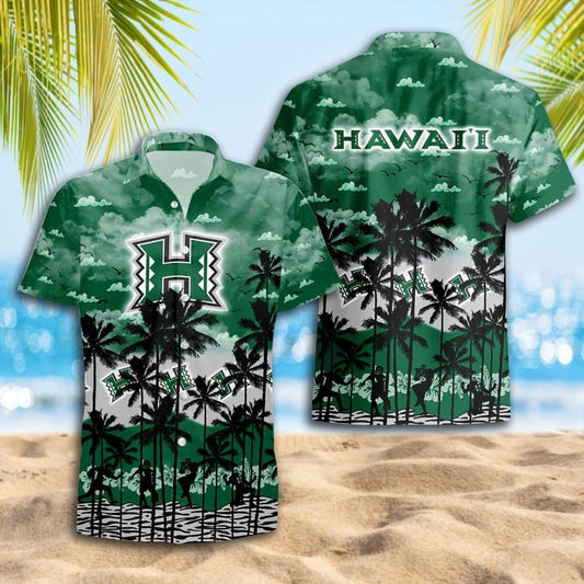 Hawaii Rainbow Warriors Summer Hawaiian Shirt AZHWS394