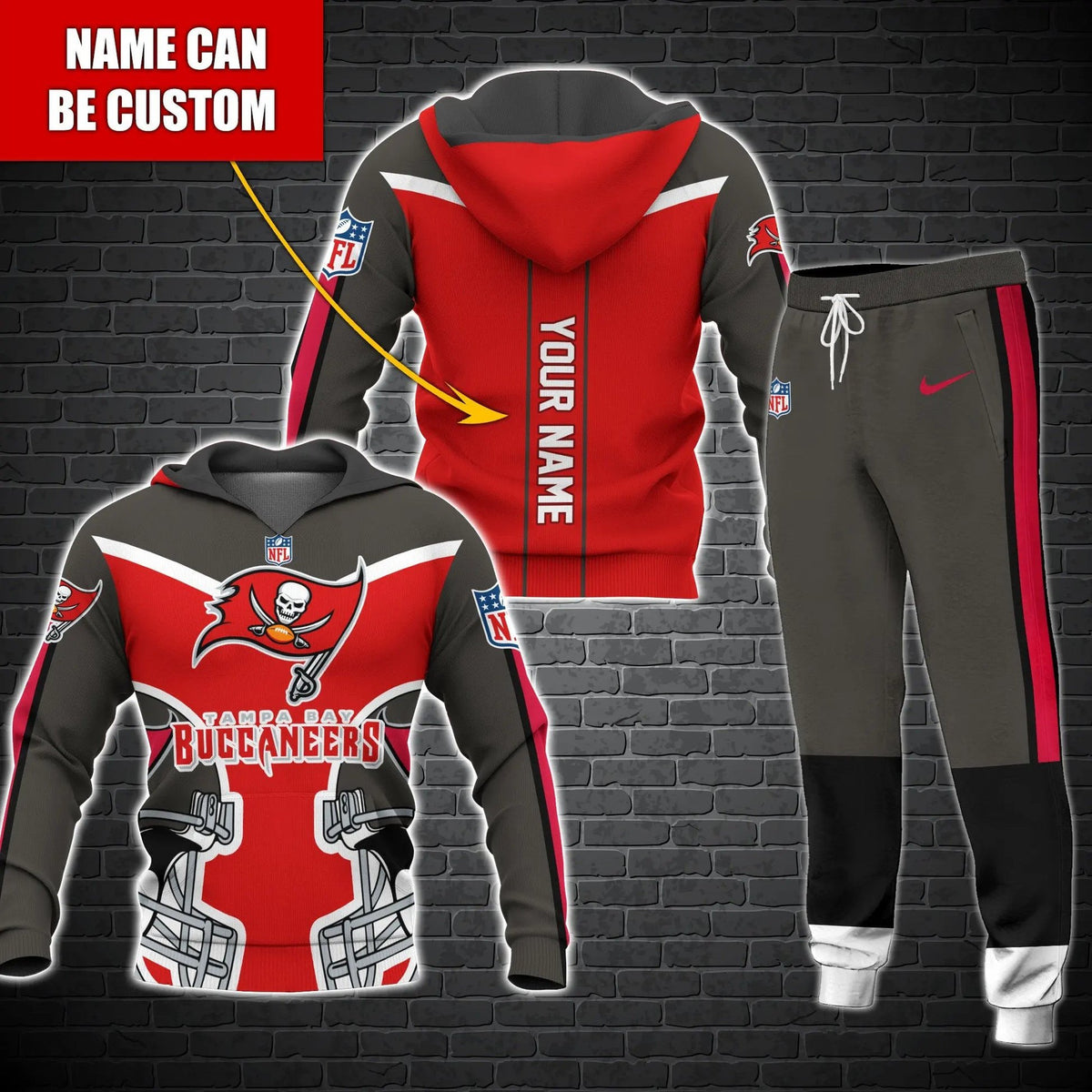 Tampa Bay Buccaneers Personalized Hoodie and Joggers AZCHD969