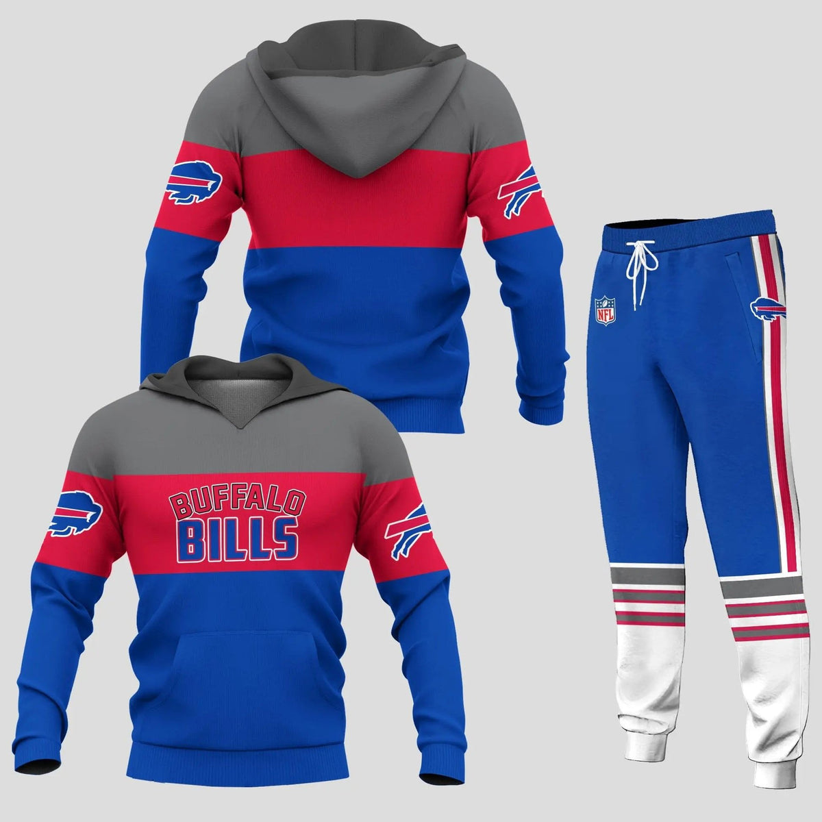 Buffalo Bills Personalized Hoodie and Joggers AZCHD959