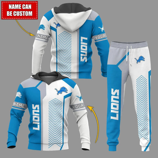 Detroit Lions Personalized Hoodie and Joggers AZCHD954