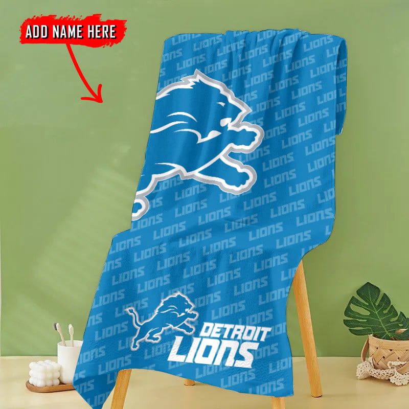Detroit Lions Personalized Limited Edition Beach Towel AZBTOWEL128